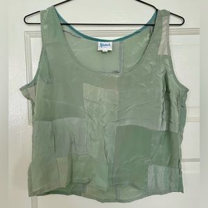 Vintage silk patchwork top